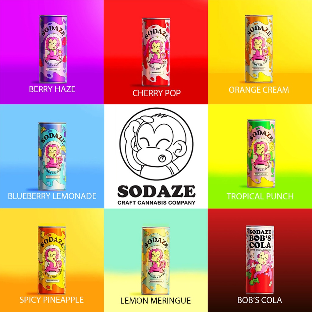 Sodaze Infused Craft Soda 30mg - Spicy Pineapple (250ml) | Cannamart